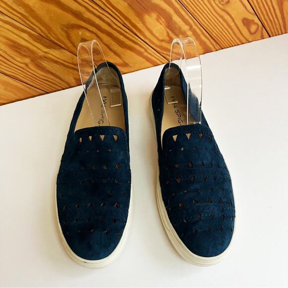 Via Spiga Gingi Suede Slip On Sneakers - Picture 2 of 6